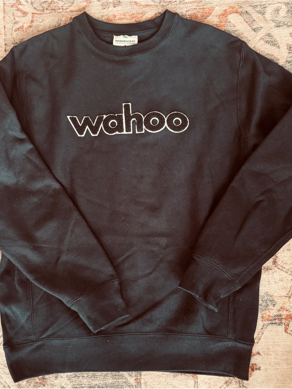 Wahoo Fitness Cycling Black Crewneck Sweatshirt